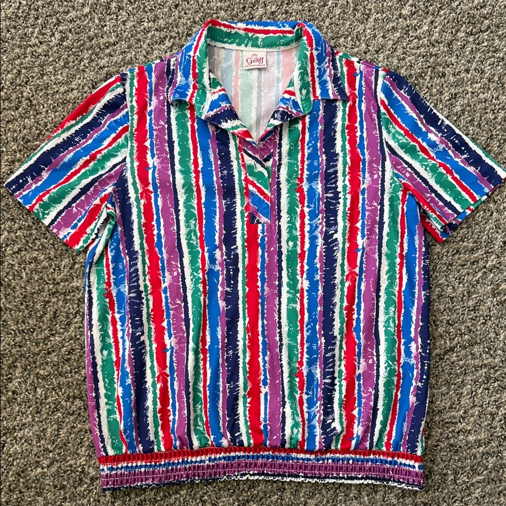 Vintage Graff Multicolor Striped Shirt
